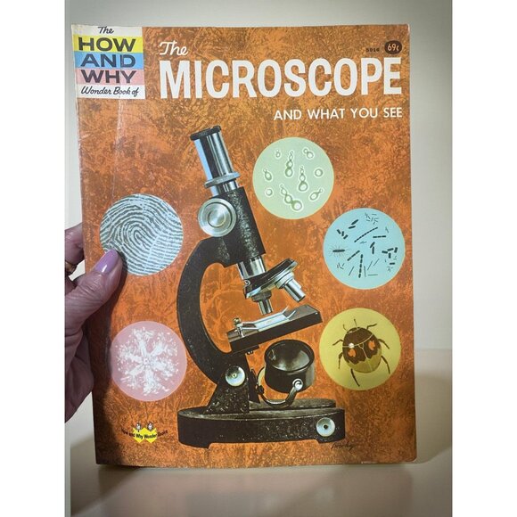 Vintage 1973 The How and Why Wonder Book of the Microscope – Illustrated Science - Picture 1 of 9